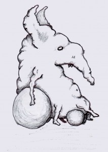 Rodent-On-Wheelz - doodled in the metro